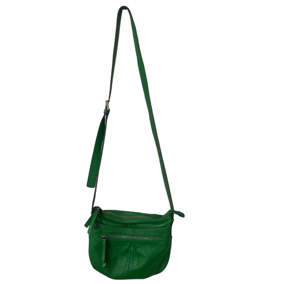 B. Makowsky Lush Green Leather Crossbody Bag - Picture 2 of 14